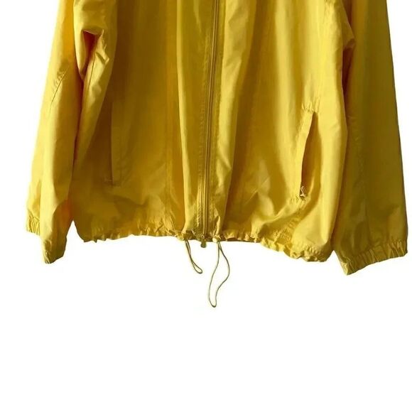 Lacoste Unisex Yellow Sportswear Outwear Wind Jacket Oversized Zipper SZ L - Picture 7 of 12